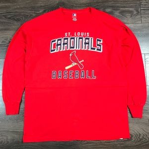 Genuine Merchandise St. Louis Cardinals Baseball Men’s Long Sleeve MLB Red Shirt